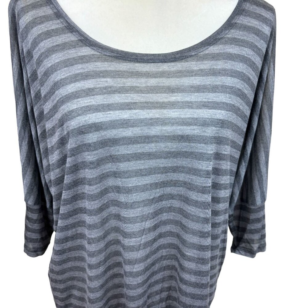 Eileen Fisher top, size Large, stripes, boxy, sustainable, NWT, made in USA - Picture 2 of 13